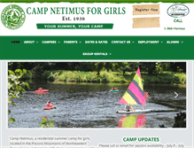 Tablet Screenshot of campnetimus.com